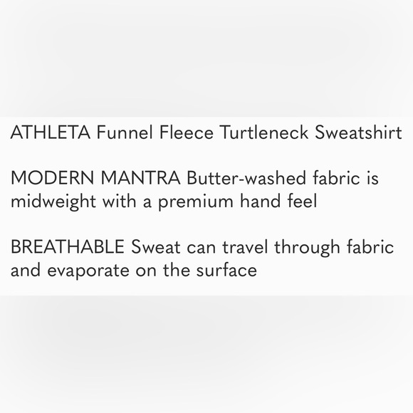 Athleta Funnel Fleece Sweatshirt - Picture 12 of 13